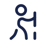 Hiking Minimalistic SVG Icon